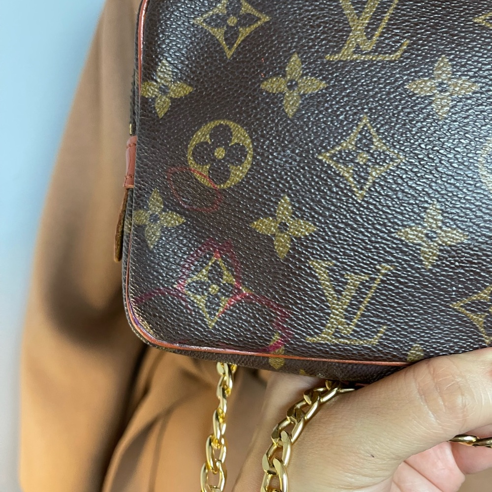 Authentic Louis Vuitton monogram vintage crossbody bag TH1910 (HK42) - Picture 6 of 11